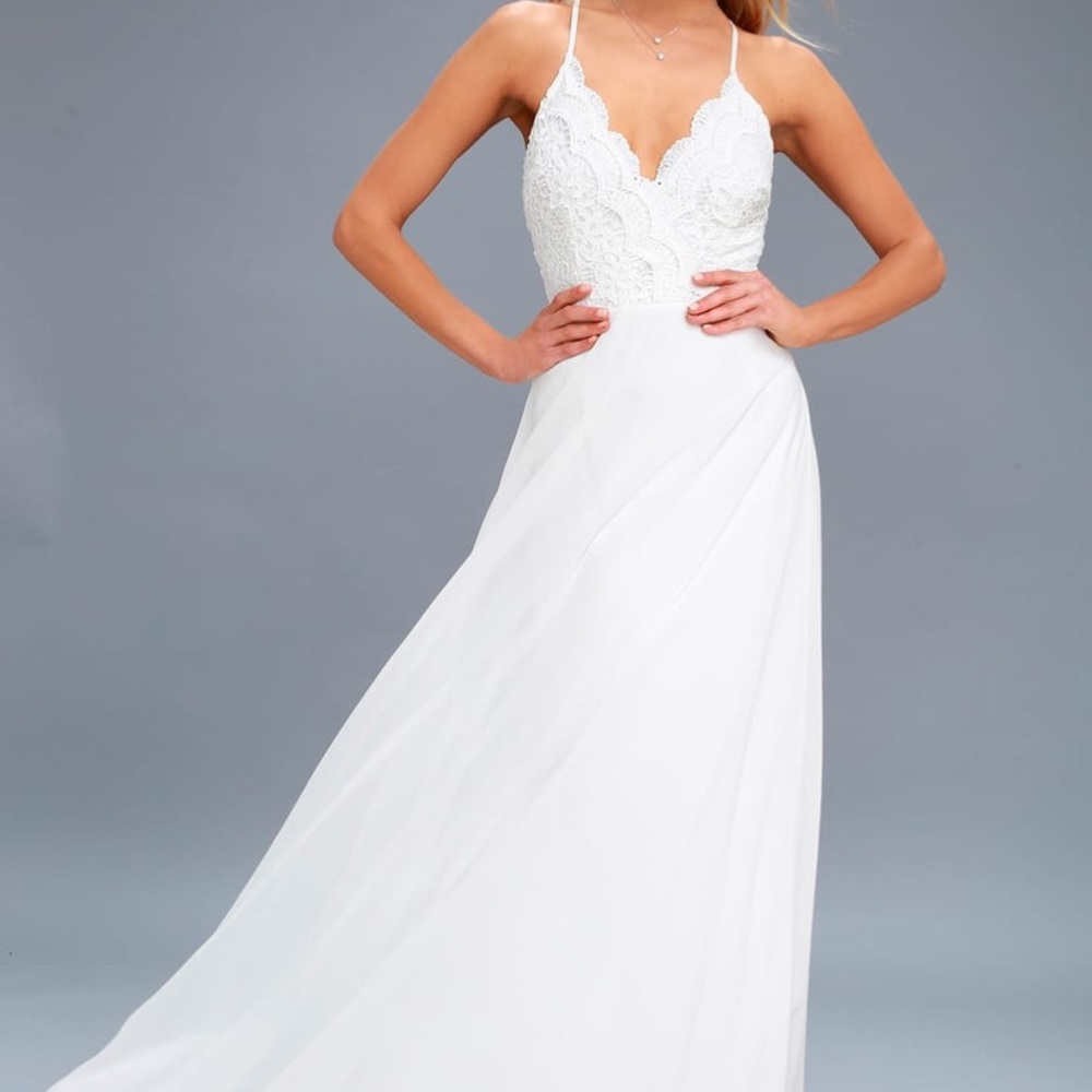 Lulus white dress